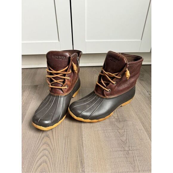 Sperry Top Sider Saltwater Boots Rain Boots Duck Boots Women’s 7M - Picture 1 of 9